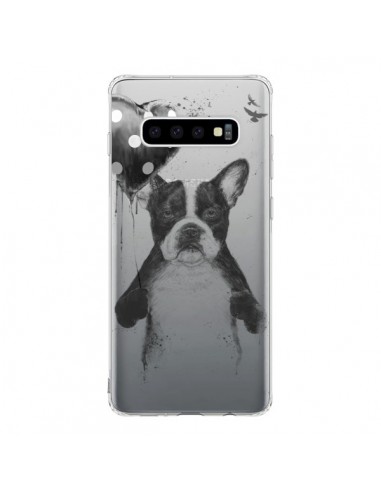 Coque Samsung S10 Love Bulldog Dog Chien Transparente - Balazs Solti