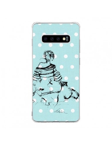 Coque Samsung S10 Croquis Pois Femme Fashion Mode - Cécile