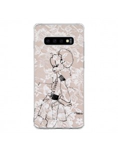Coque Samsung S10 Croquis Dentelle Femme Fashion Mode -...