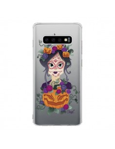 Coque Samsung S10 Femme Closed Eyes Santa Muerte...