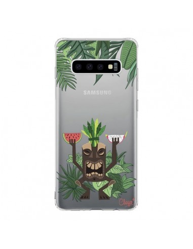 Coque Samsung S10 Tiki Thailande Jungle Bois Transparente - Chapo