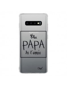 Coque Samsung S10 Elu Papa de l'Année Transparente - Chapo