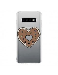 Coque Samsung S10 Donuts Heart Coeur Chocolat...