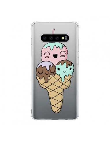 Coque Samsung S10 Ice Cream Glace Summer Ete Cerise Transparente - Claudia Ramos