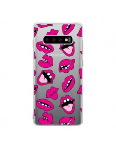 Coque Samsung S10 Lèvres Lips Bouche Kiss Transparente -...