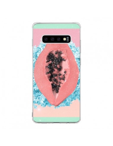 Coque Samsung S10 Papaya Rocks Fruit - Danny Ivan