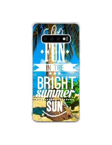 Coque Samsung S10 Fun Summer Sun _té - Eleaxart