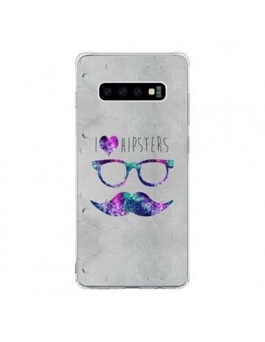 Coque Samsung S10 I Love Hipsters - Eleaxart