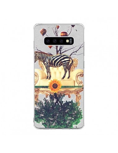 Coque Samsung S10 Zebre The World - Eleaxart