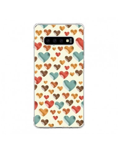 Coque Samsung S10 Coeurs Color_s - Eleaxart