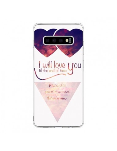 Coque Samsung S10 I will love you until the end Coeurs - Eleaxart