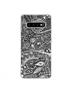 Coque Samsung S10 Azteque Noir et Blanc - Eleaxart