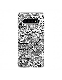 Coque Samsung S10 Reflejo Reflet Noir et Blanc - Eleaxart
