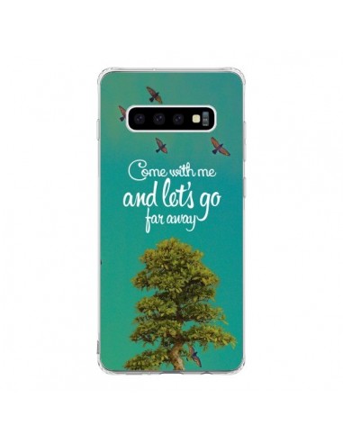 Coque Samsung S10 Let's Go Far Away Tree Arbre - Eleaxart