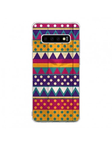 Coque Samsung S10 Mexican Triangle Aztec Azteque - Eleaxart