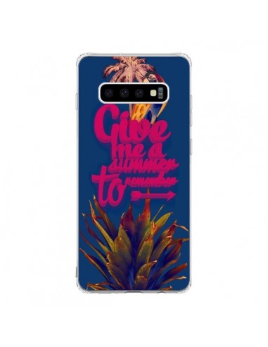 Coque Samsung S10 Give me a summer to remember souvenir paysage - Eleaxart