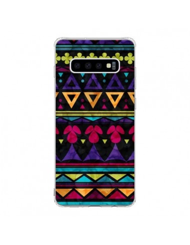 Coque Samsung S10 Triangles Pattern Azteque - Eleaxart