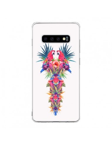 Coque Samsung S10 Parrot Kingdom Royaume Perroquet - Eleaxart
