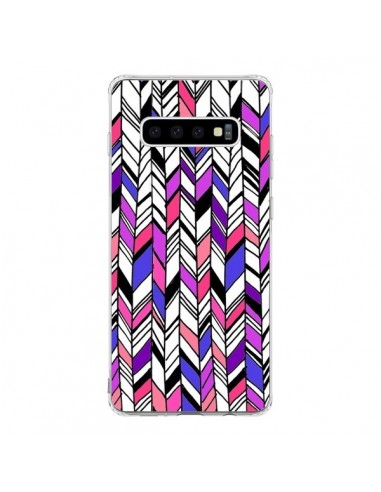 Coque Samsung S10 Graphic Azteque Rose Violet -  Léa Clément