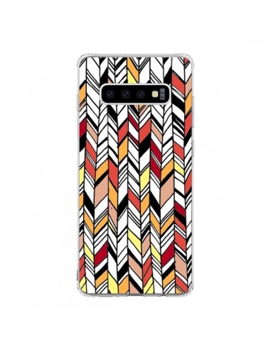 Coque Samsung S10 Graphic Azteque Rouge Orange -  Léa Clément