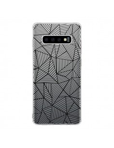 Coque Samsung S10 Lignes Grilles Triangles Full Grid...