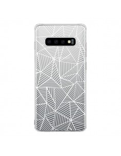 Coque Samsung S10 Lignes Grilles Triangles Full Grid...