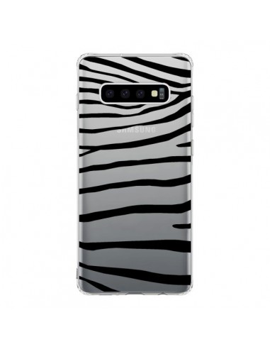 Coque Samsung S10 Zebre Zebra Noir Transparente - Project M