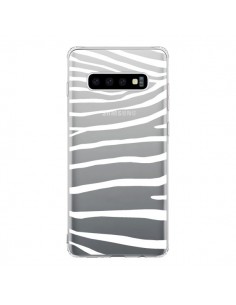 Coque Samsung S10 Zebre Zebra Blanc Transparente - Project M