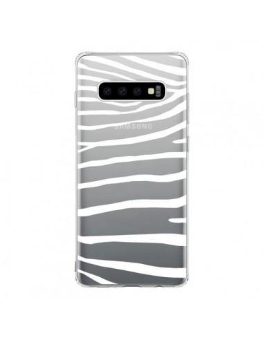 Coque Samsung S10 Zebre Zebra Blanc Transparente - Project M
