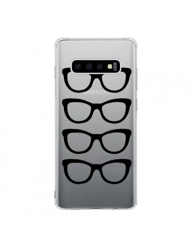 Coque Samsung S10 Sunglasses Lunettes Soleil Noir Transparente - Project M