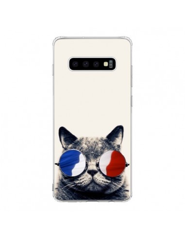 Coque Samsung S10 Chat à lunettes françaises - Gusto NYC