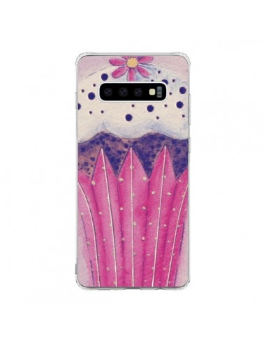 Coque Samsung S10 Cupcake Rose - Irene Sneddon