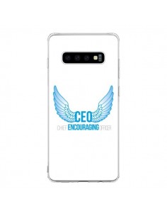 Coque Samsung S10 CEO Chief Encouraging Officer Bleu -...