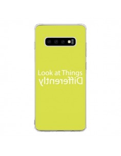 Coque Samsung S10 Look at Different Things Yellow - Shop...