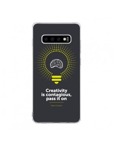 Coque Samsung S10 Creativity is contagious, Einstein - Shop Gasoline