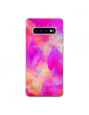 Coque Samsung S10 Coeur Tribal Rose - Ebi Emporium