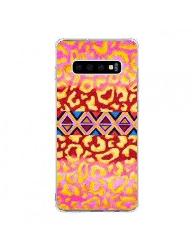 Coque Samsung S10 Tribal Leopard Rose - Ebi Emporium