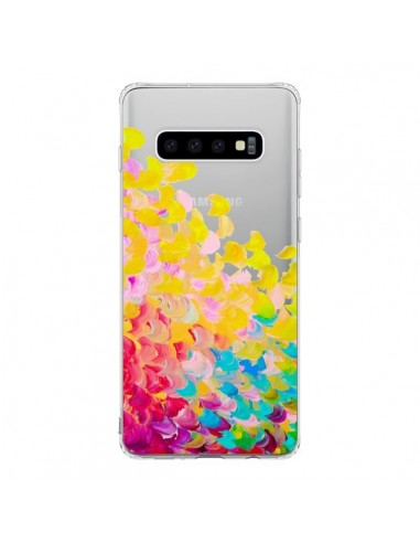 Coque Samsung S10 Creation in Color Jaune Yellow Transparente - Ebi Emporium