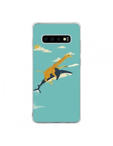 Coque Samsung S10 Girafe Epee Requin Volant - Jay Fleck