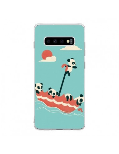 Coque Samsung S10 Parapluie Flottant Panda - Jay Fleck