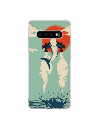 Coque Samsung S10 Requin Avion Volant - Jay Fleck