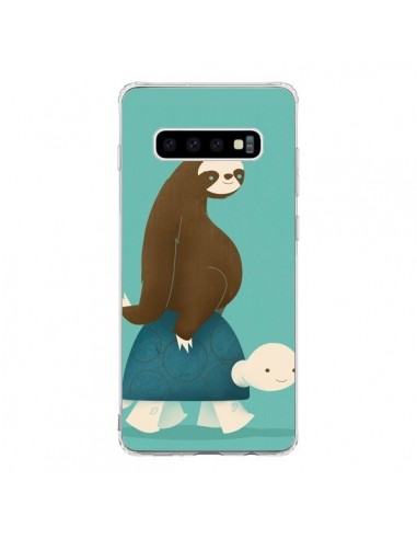 Coque Samsung S10 Tortue Taxi Singe Slow Ride - Jay Fleck