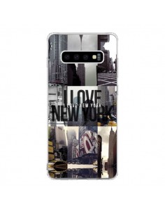 Coque Samsung S10 I love New Yorck City noir - Javier...