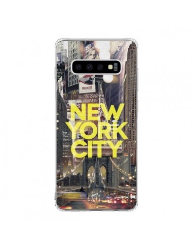 Coque Samsung S10 New York City Jaune - Javier Martinez