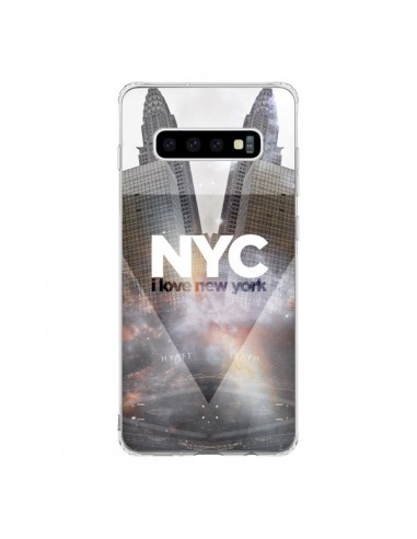 Coque Samsung S10 I Love New York City Gris - Javier Martinez