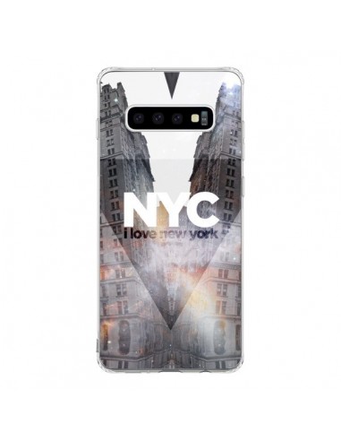 Coque Samsung S10 I Love New York City Orange - Javier Martinez