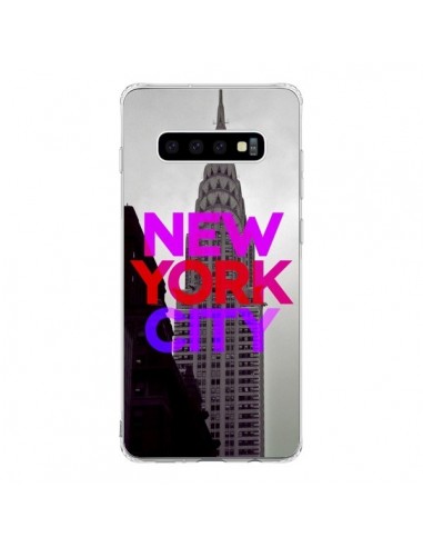 Coque Samsung S10 New York City Rose Rouge - Javier Martinez