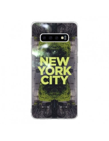 Coque Samsung S10 New York City Vert - Javier Martinez