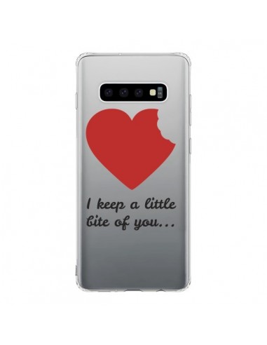 Coque Samsung S10 I keep a little bite of you Love Heart Amour Transparente - Julien Martinez