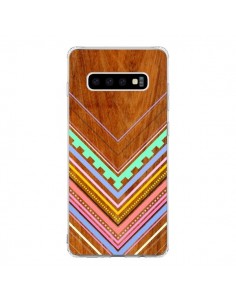 Coque Samsung S10 Azteque Arbutus Pastel Bois Aztec...